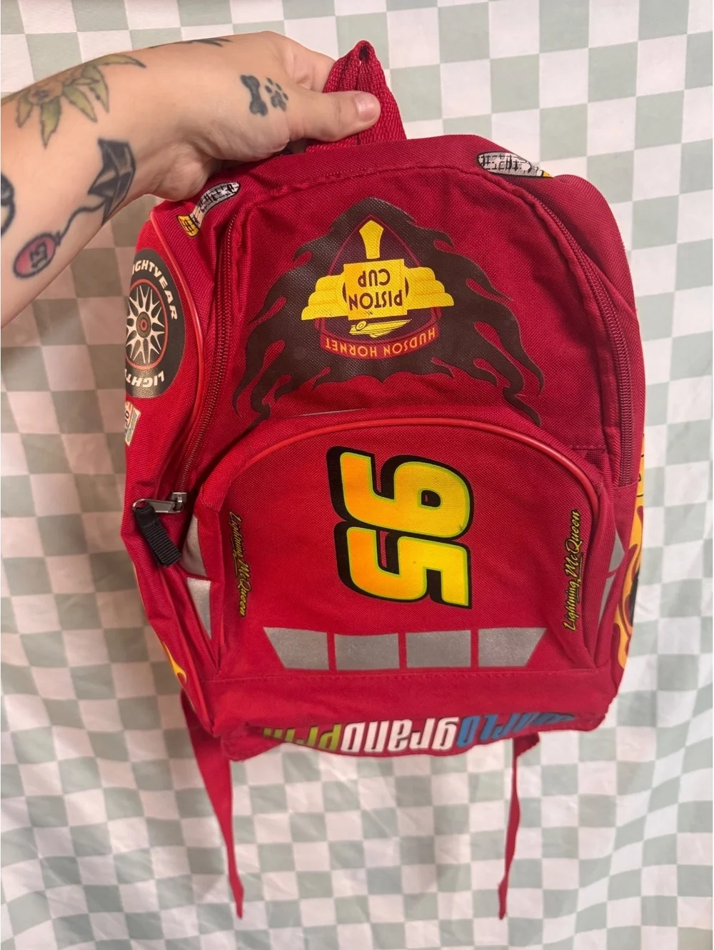 Disney Pixar Cars Lightning McQueen Kids Backpack